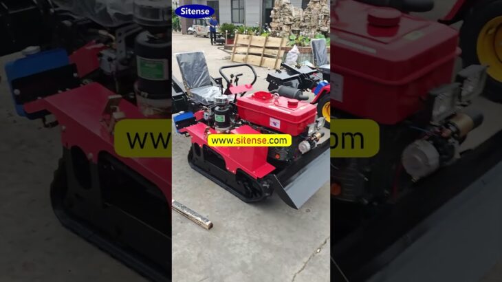 Useful Mini Tractor Tiller Good for Small Nursery Transport #rotarytiller #tractor #cultivator #farm