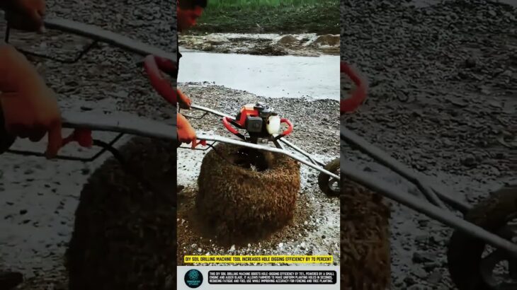 DIY Soil Drilling Machine Tool Increases Hole Digging Efficiency by 70 Percent