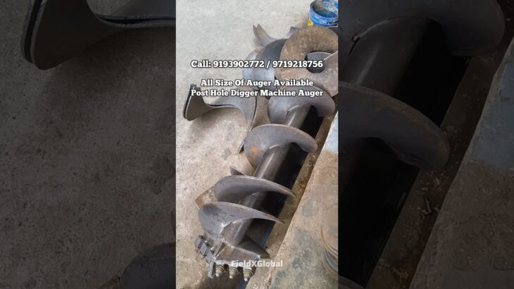 Heavy Duty Auger Manufacturer FieldXGlobal | All Size of Post Hole Digger Auger #auger #digger #jcb
