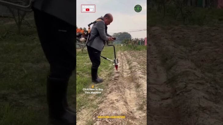 Planting Hole Digging Brushcutter Machine Attachment