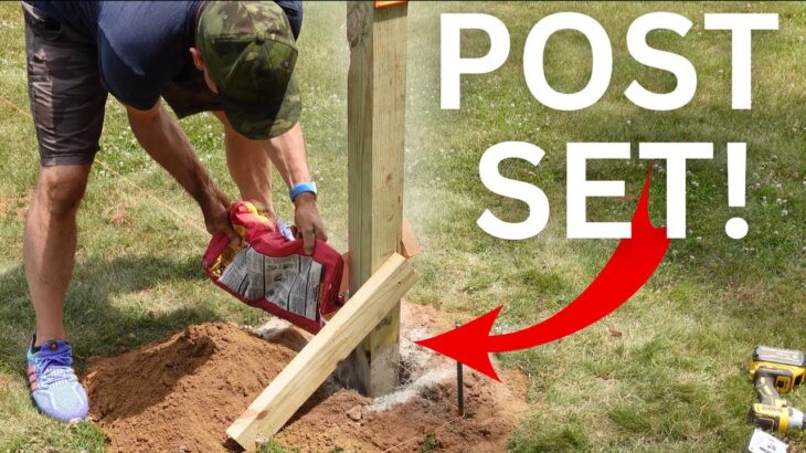 Setting a Post in the Ground – Quikrete Post Setting for Beginners