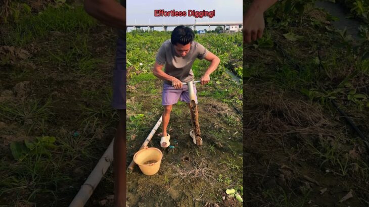 Smart Farming Tool – Easy Hole Digger for Farmers!#shortsfeed #agriculture #shorts
