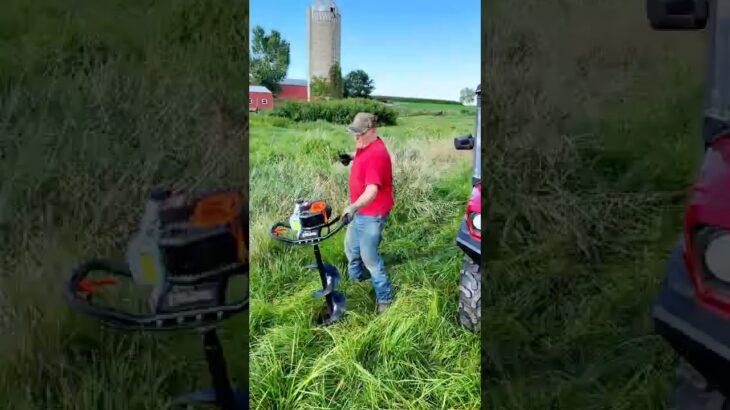 Watch the VEVOR Post Hole Digger Tear Through Tough Terrain 💪