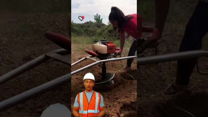 hole digging machinefor poles for pile drilling #fcnfm #youtubeshorts