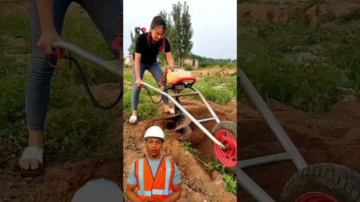 hole digging machinemini earth auger #fcnfm #shorts #machine