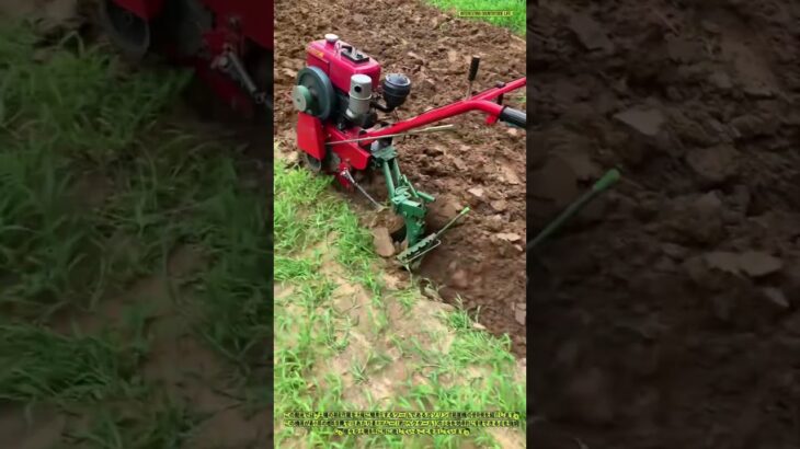 ガソリン式耕運機による効率的な耕起